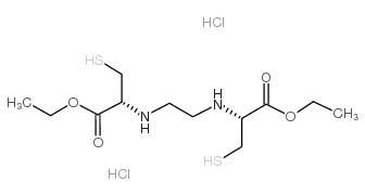 ethyl (2R)-2-[2-[[(2R)-1-ethoxy-1-oxo-3-sulfanylpropan-2-yl]amino]ethylamino]-3-sulfanylpropanoate,dihydrochloride结构式