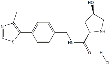 (2S,4R)-4-羟基-N-(4-(4-甲基噻唑-5-基)苄基)吡咯烷-2-甲酰胺盐酸盐图片