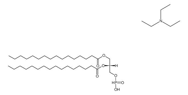 triethylammonium 1,2-di-O-hexadecanoyl-sn-glycerol 3-hydrogenphosphonate结构式