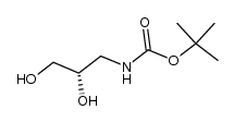 Carbamic acid, [(2S)-2,3-dihydroxypropyl]-, 1,1-dimethylethyl ester (9CI) Structure