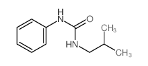 Urea,N-(2-methylpropyl)-N'-phenyl- Structure