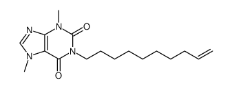 1-(9-Decenyl)-3,7-dimethylxanthine Structure