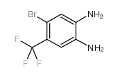 4-溴-5-(三氟甲基)苯-1,2-二胺结构式