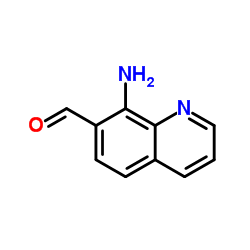 8-胺基-7-醛基喹啉结构式