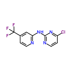 4-chloro-N-(4-(trifluoromethyl)pyridin-2-yl)pyrimidin-2-amine Structure