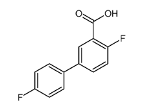 4,4-二氟-[1,1-联苯]-3-羧酸结构式