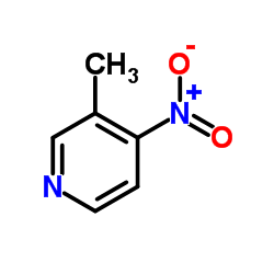 3-甲基-4-硝基吡啶结构式