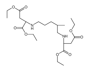 diethyl (2S)-2-[[5-[[(2S)-1,4-diethoxy-1,4-dioxobutan-2-yl]amino]-4-methylpentyl]amino]butanedioate Structure