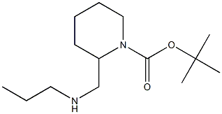 tert-butyl 2-((propylamino)methyl)piperidine-1-carboxylate Structure