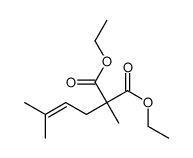 diethyl 2-methyl-2-(3-methylbut-2-enyl)propanedioate结构式
