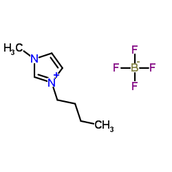 1-丁基-3-甲基咪唑四氟硼酸盐结构式