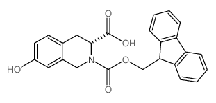 Fmoc-7-羟基-(r)-1,2,3,4-四氢异喹啉-3-羧酸结构式