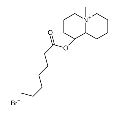 [(1R,9aR)-5-methyl-2,3,4,6,7,8,9,9a-octahydro-1H-quinolizin-5-ium-1-yl] heptanoate,bromide Structure