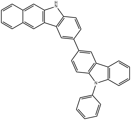 2-(9-Phenyl-9H-carbazol-3-yl)-5H-benzo[b]carbazole Structure