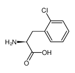 L-2-氯苯丙氨酸结构式