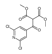 dimethyl 2-(2,6-dichloropyridine-4-carbonyl)propanedioate Structure