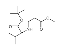 N-(3-甲氧基-3-羰基丙基)-L-缬氨酸叔-丁基酯结构式