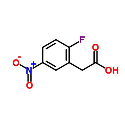2-氟-5-硝基苯乙酸结构式
