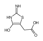 (2-氨基-4-羟基-1,3-噻唑-5-基)乙酸结构式