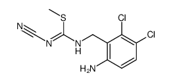 S-methyl-N-cyano-N'-(2-amino-5,6-dichlorobenzyl)isothiourea结构式