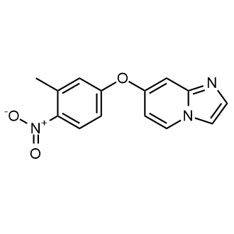 7-(3-甲基-4-硝基苯氧基)咪唑并[1,2-a]吡啶结构式