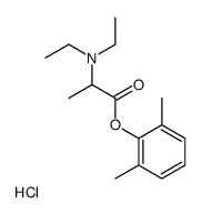 [1-(2,6-dimethylphenoxy)-1-oxopropan-2-yl]-diethylazanium,chloride Structure