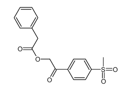 [2-(4-methylsulfonylphenyl)-2-oxoethyl] 2-phenylacetate Structure