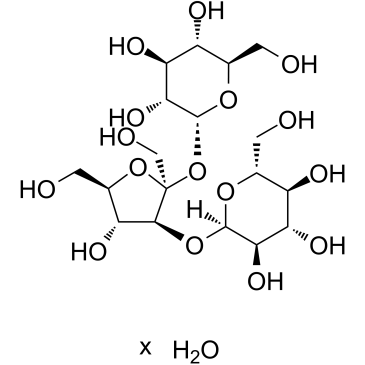 D-(+)-松三糖,一水合物结构式