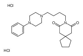 8-[4-(4-phenylpiperazin-1-yl)butyl]-8-azaspiro[4.5]decane-7,9-dione,dihydrochloride Structure