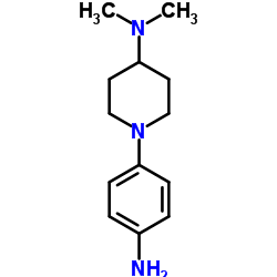 1-(4-氨基苯基)-N,N-二甲基哌啶-4-胺结构式