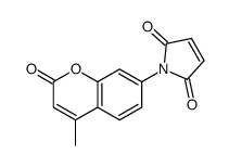 N-(4-甲基伞形酮)马来酰亚胺结构式
