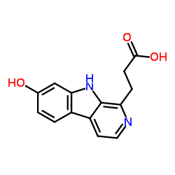 7-羟基-beta-咔啉-1-丙酸结构式