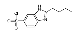 2-butyl-3H-benzimidazole-5-sulfonyl chloride结构式