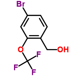 (4-溴-2-三氟甲氧基)苯甲醇结构式