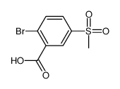 2-bromo-5-methylsulfonyl-benzoic acid Structure