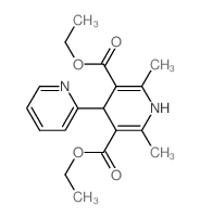 [2,4'-Bipyridine]-3',5'-dicarboxylicacid, 1',4'-dihydro-2',6'-dimethyl-, 3',5'-diethyl ester Structure