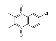 6-chloro-2,3-dimethyl-4-oxidoquinoxalin-1-ium 1-oxide结构式