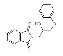1H-Isoindole-1,3(2H)-dione,2-(2-hydroxy-3-phenoxypropyl)- Structure