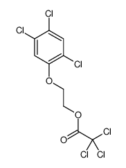 2-(2,4,5-Trichlorophenoxy)ethyl trichloroacetate Structure