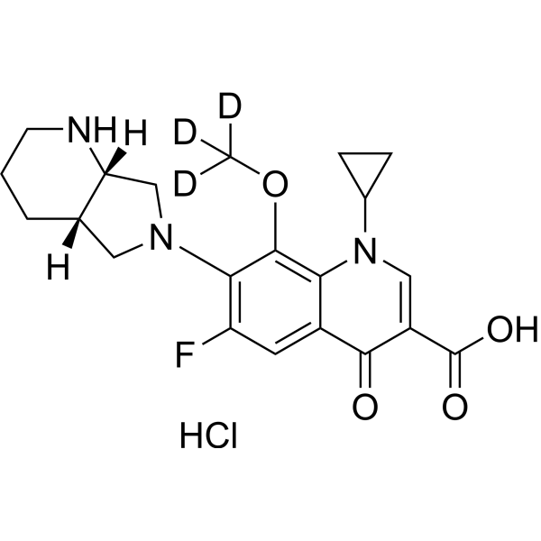 Moxifloxacin-d3 hydrochloride Structure