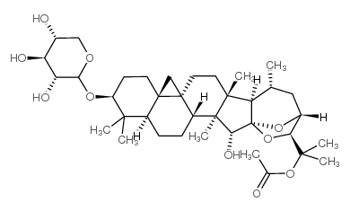 乙酰基升麻醇木糖苷结构式