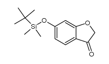6-[(叔丁基二甲基硅基)氧基]苯并呋喃-3(2H)-酮结构式