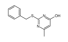 4(1H)-Pyrimidinone, 6-methyl-2-[(phenylmethyl)thio]-结构式