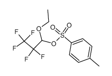 p-Toluenesulfonic acid 1-ethoxy-2,2,3,3,3-pentafluoropropyl ester Structure