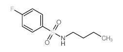 N-丁基-4-氟苯磺酰胺结构式