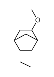 1-乙基-3-甲氧基三环[2.2.1.02,6]庚烷结构式