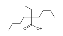 .alpha.-Butyl-.alpha.-ethylcaproic acid structure