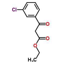 (3-氯苯甲酰)乙酸乙酯结构式