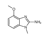 1-甲基-2-氨基-4-甲氧基苯并咪唑结构式
