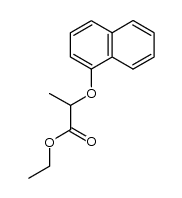 2-[1]naphthyloxy-propionic acid ethyl ester结构式